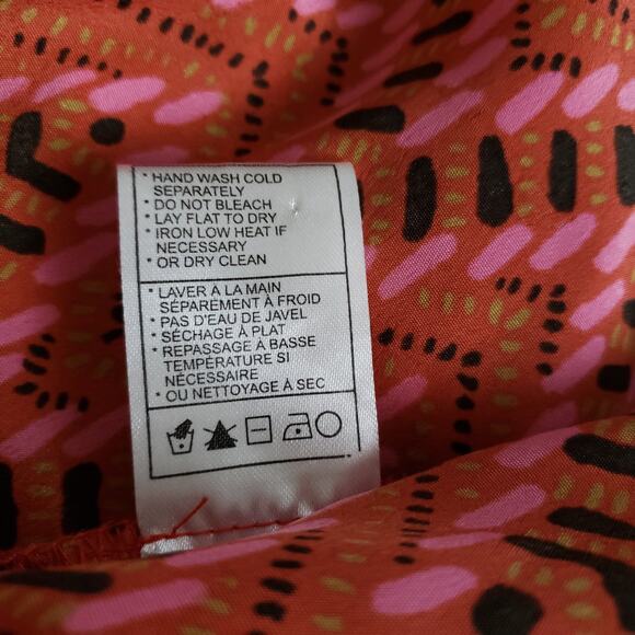 Jack by BB Dakota Aiko Dress Red Chevron Mini Sleeveless Large - Picture 10 of 11